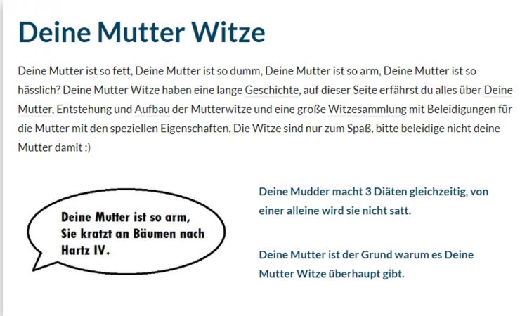 Deine Mutter Witze