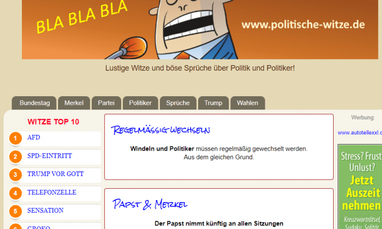 Politische Witze